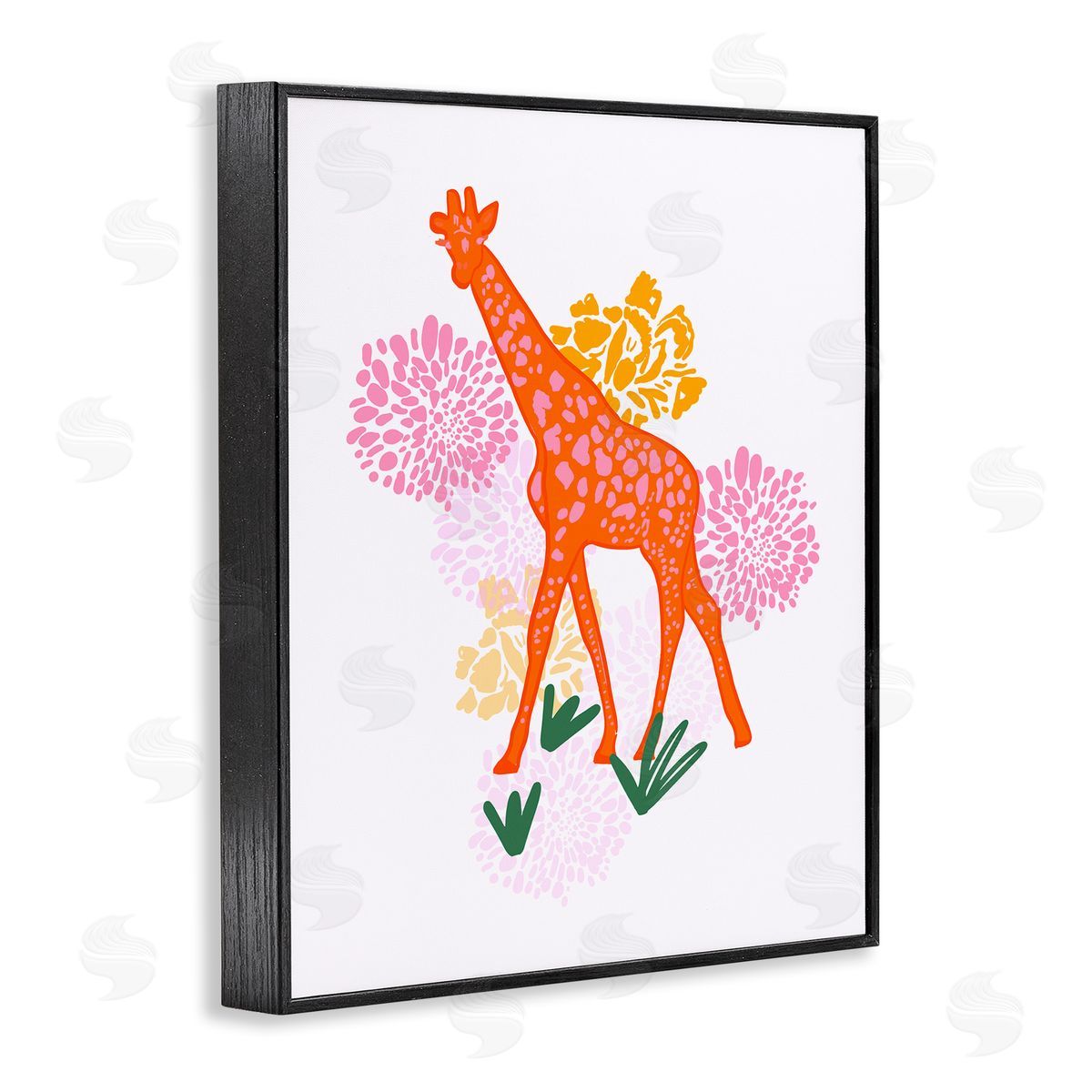 Dina Riddle | Safari Giraffe over Florals