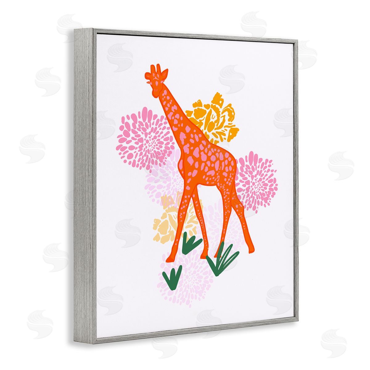 Dina Riddle | Safari Giraffe over Florals