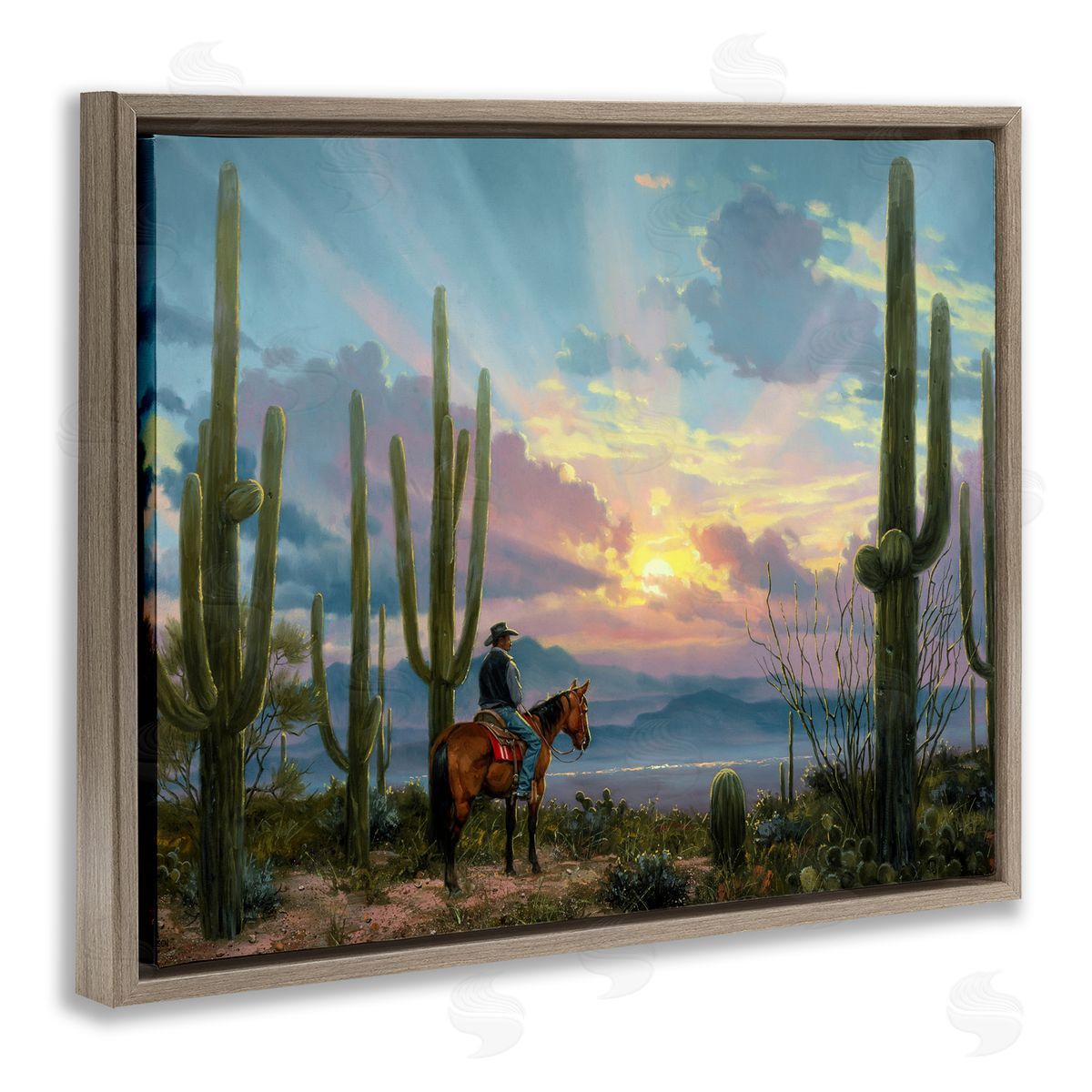 Jack Sorenson | Western Cowboy with Tall Cacti