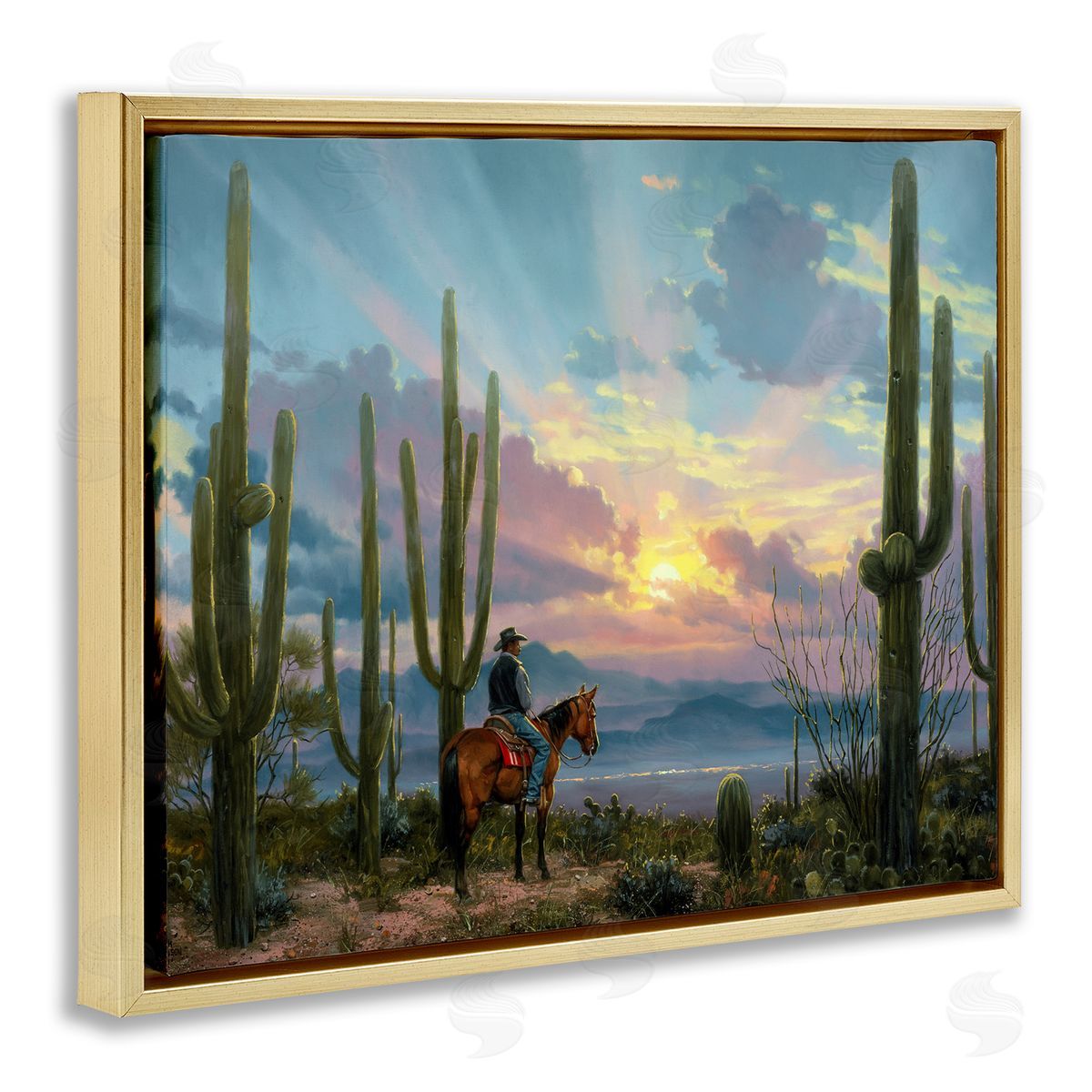 Jack Sorenson | Western Cowboy with Tall Cacti