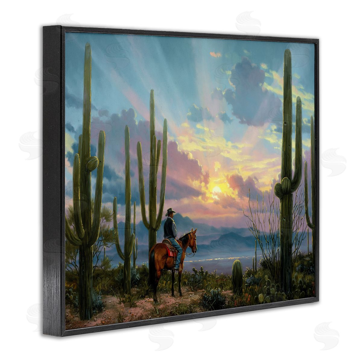 Jack Sorenson | Western Cowboy with Tall Cacti