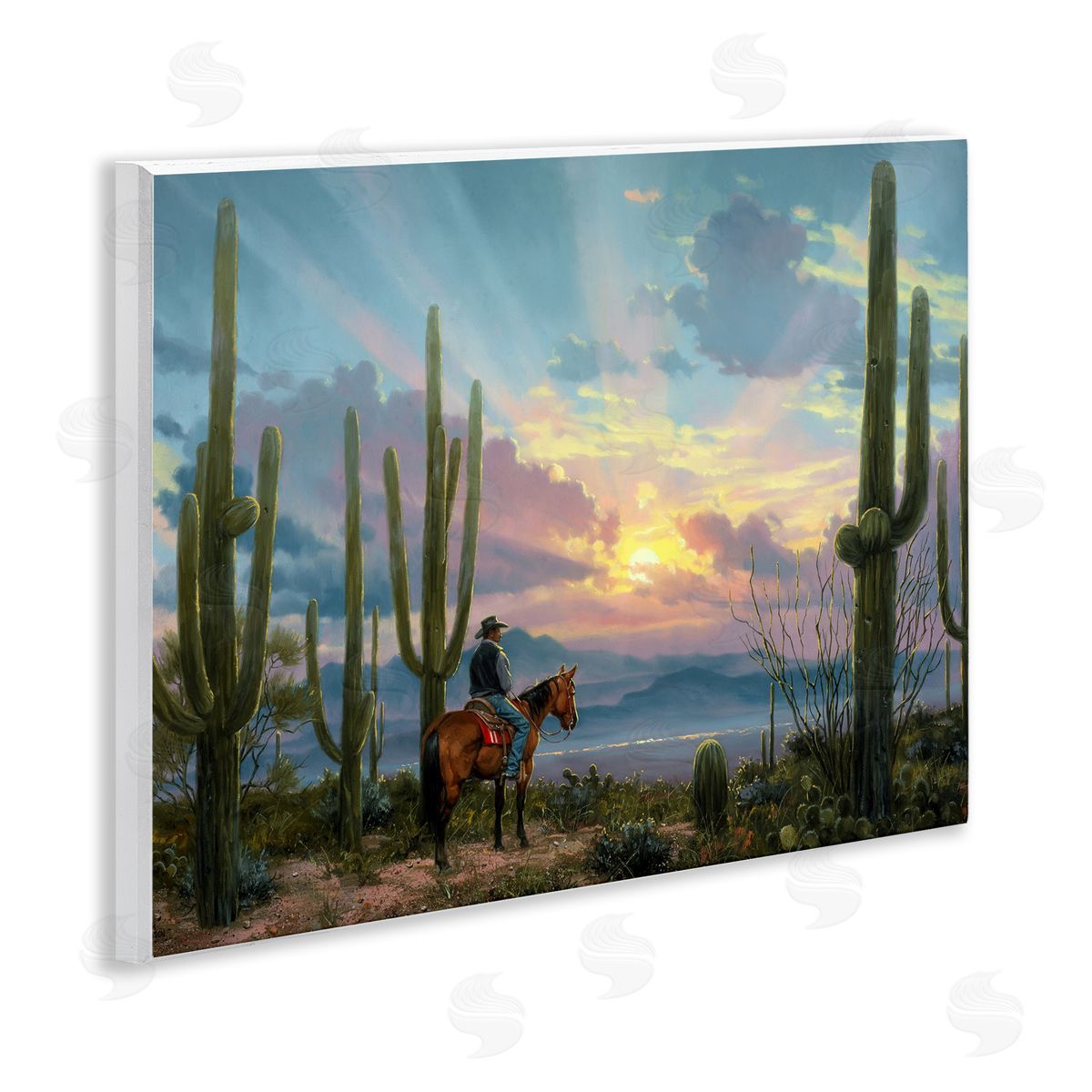 Jack Sorenson | Western Cowboy with Tall Cacti