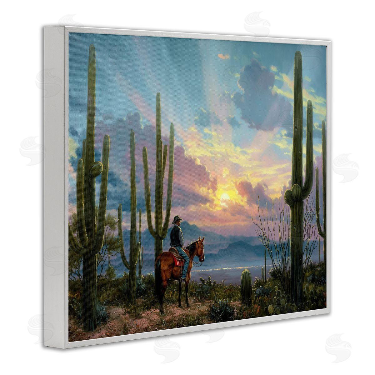 Jack Sorenson | Western Cowboy with Tall Cacti