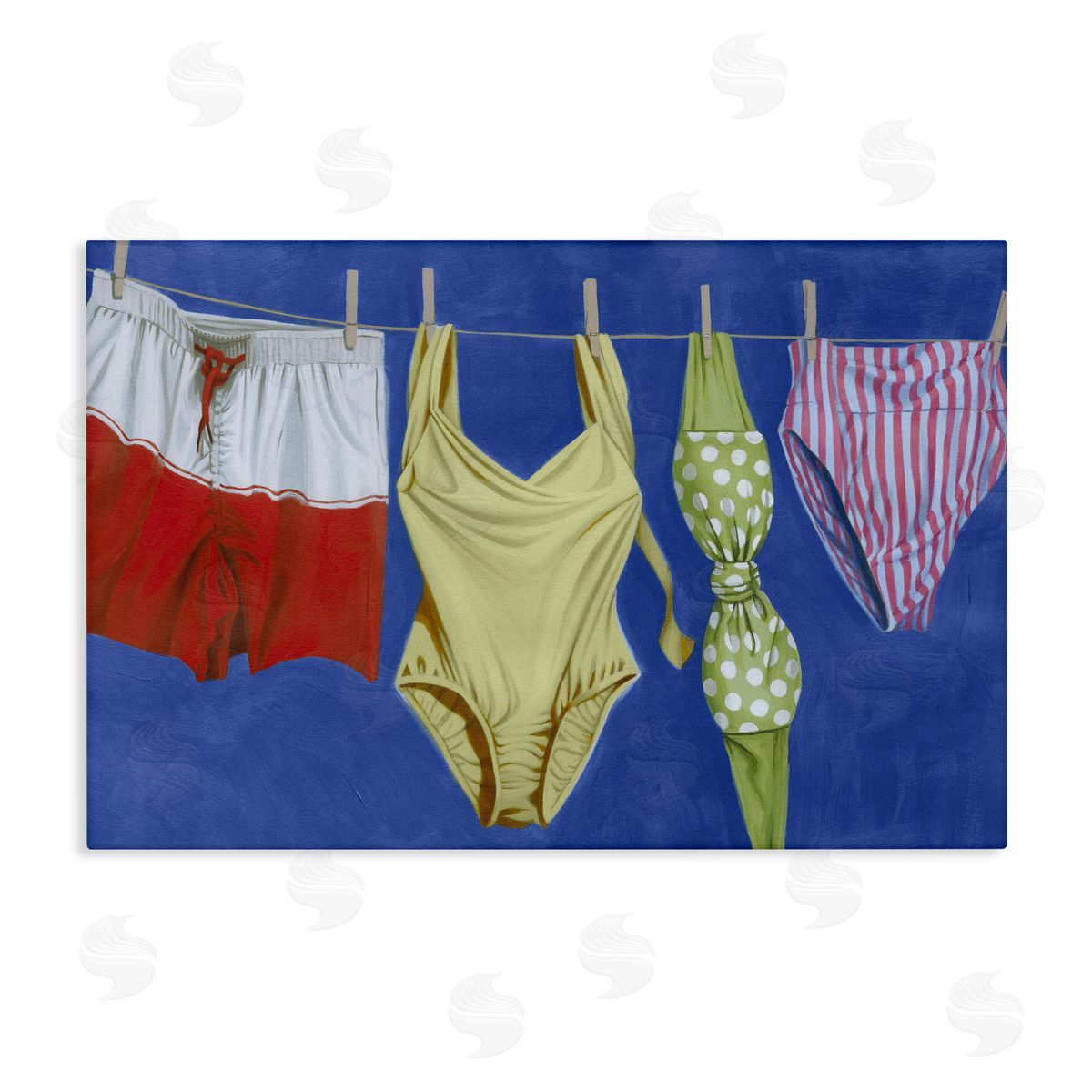 Grace Popp | Bathing Suits on Laundry Line