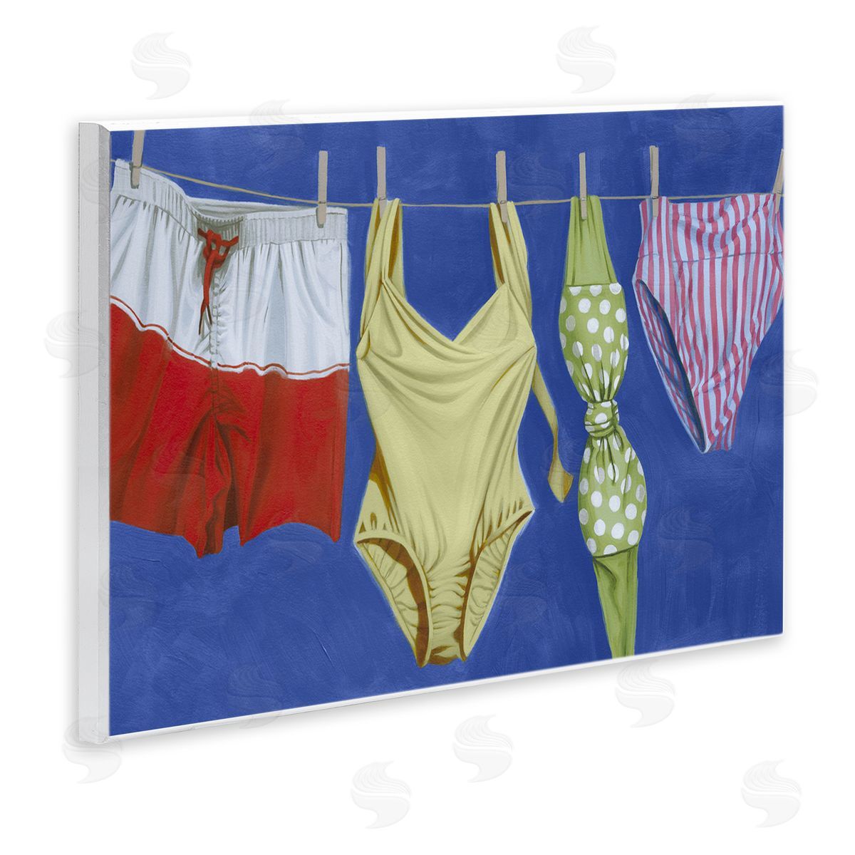 Grace Popp | Bathing Suits on Laundry Line