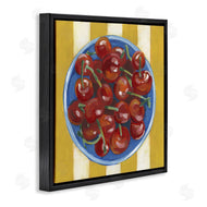 June Erica Vess | Juicy Cherries on Stripes