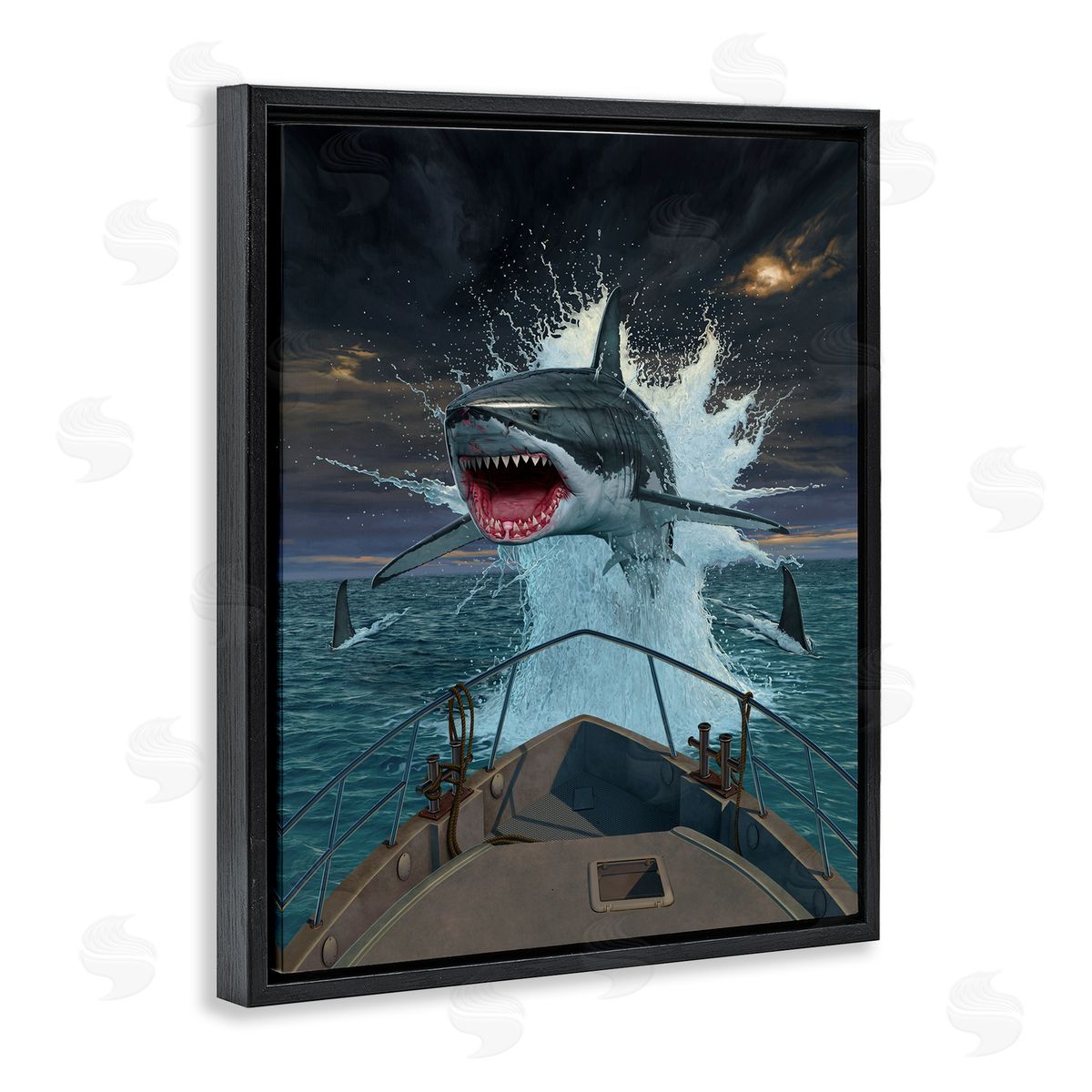 Vincent Hie Fish Out Of Water Shark Canvas Wall Art Print