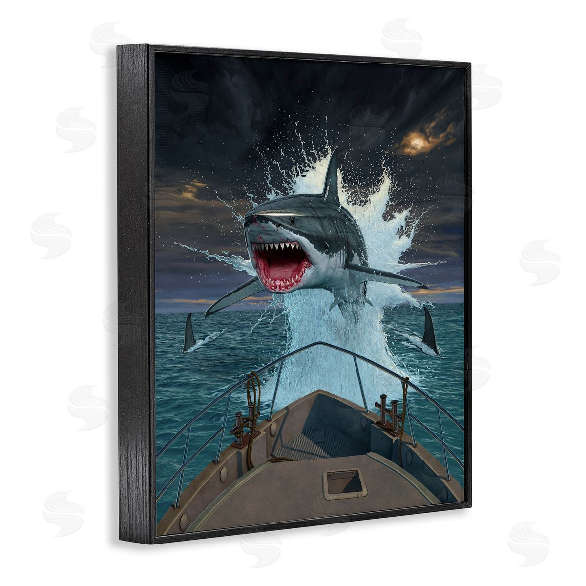 Vincent Hie Fish Out Of Water Shark Canvas Wall Art Print