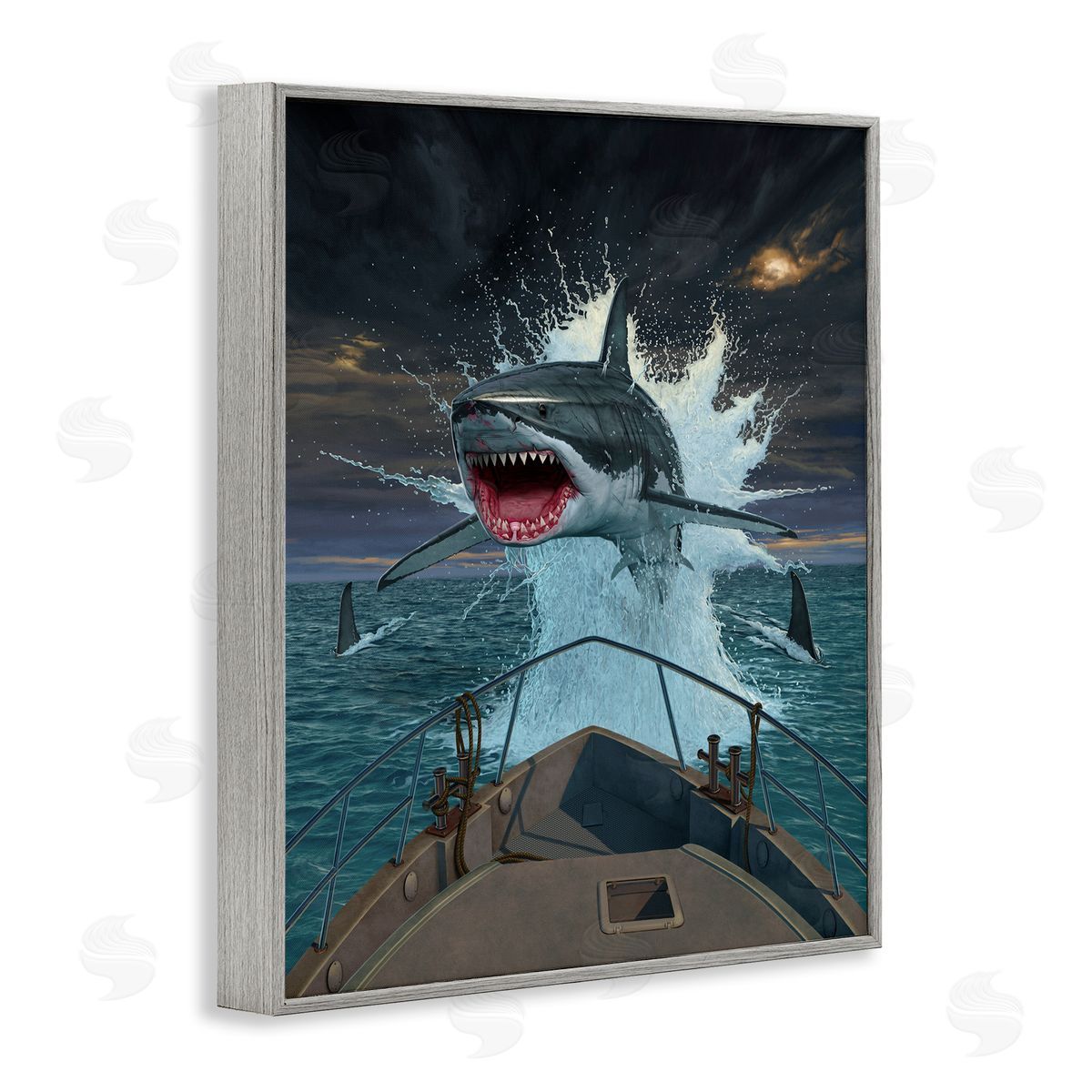 Vincent Hie Fish Out Of Water Shark Canvas Wall Art Print