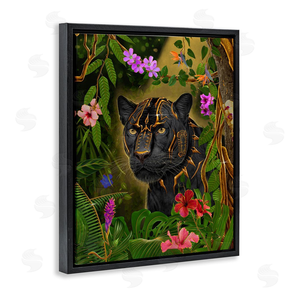 Vincent Hie Majestic Golden Panther Canvas Wall Art Print