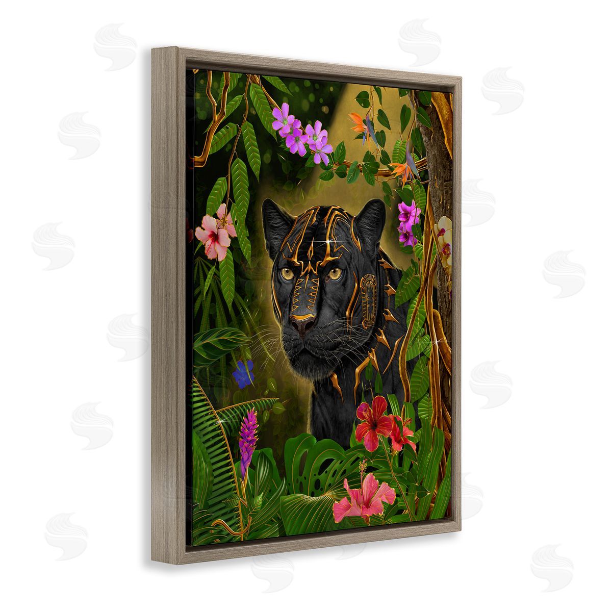 Vincent Hie Majestic Golden Panther Canvas Wall Art Print