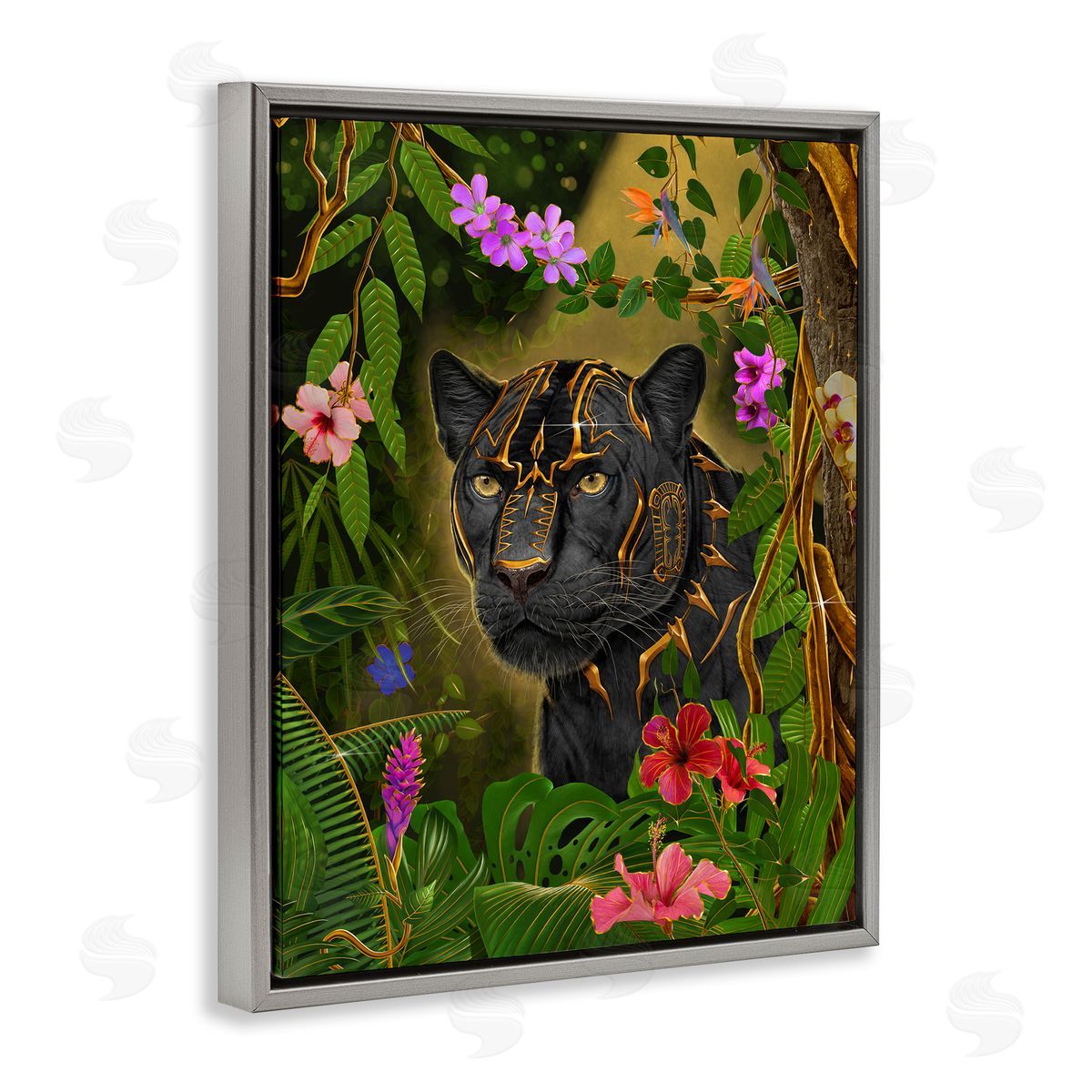 Vincent Hie Majestic Golden Panther Canvas Wall Art Print