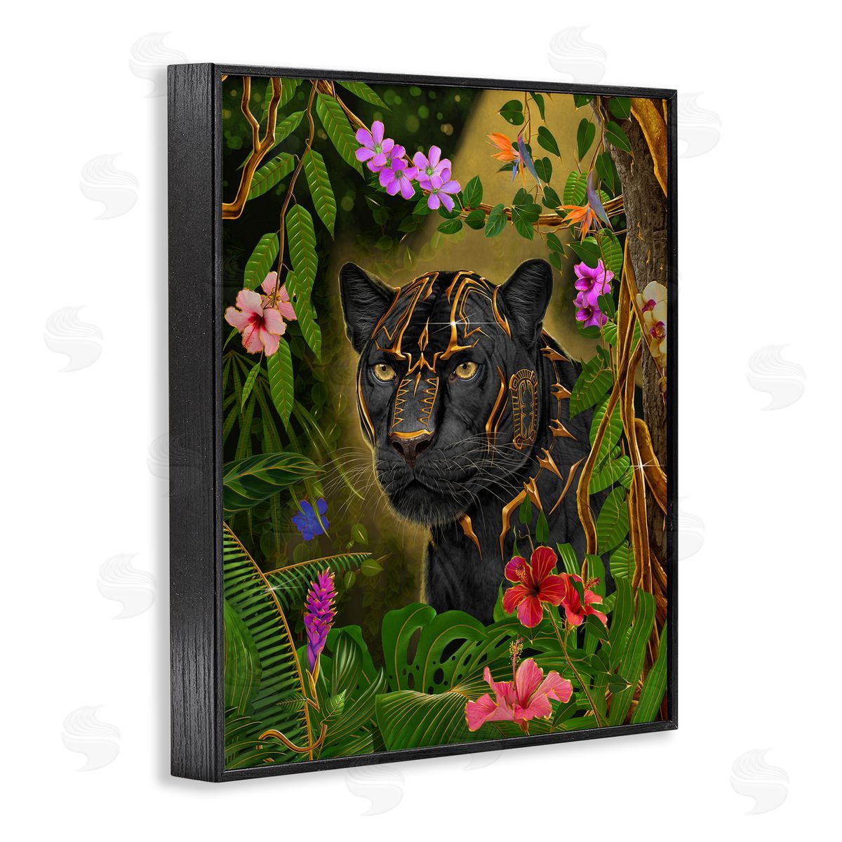 Vincent Hie Majestic Golden Panther Canvas Wall Art Print