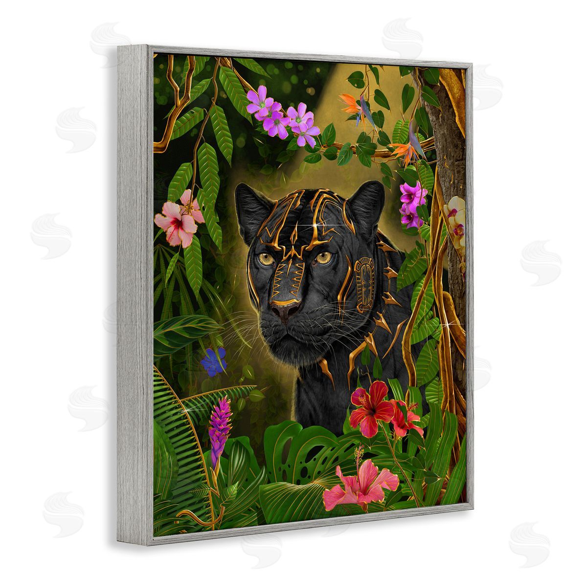 Vincent Hie Majestic Golden Panther Canvas Wall Art Print