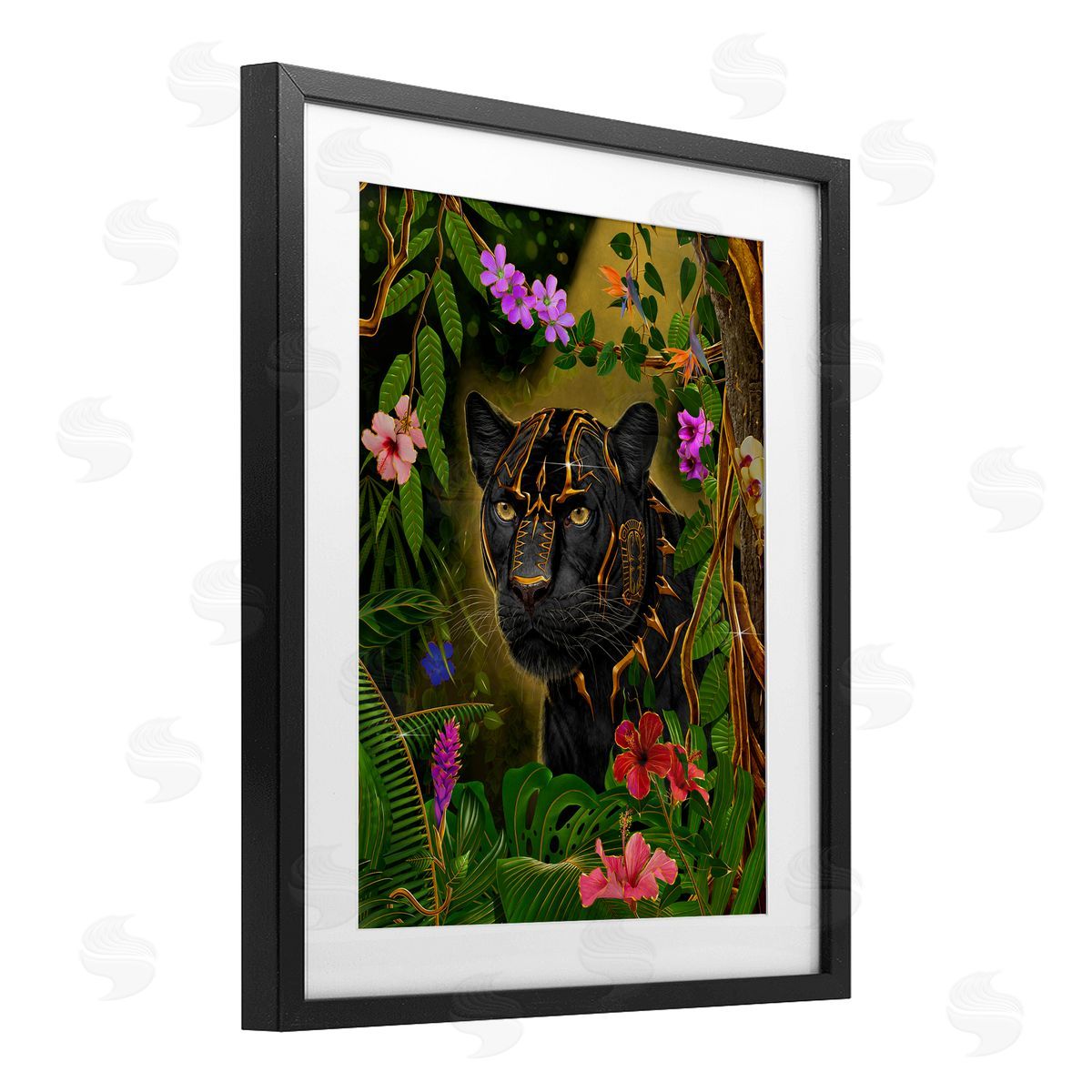 Vincent Hie Majestic Golden Panther Canvas Wall Art Print