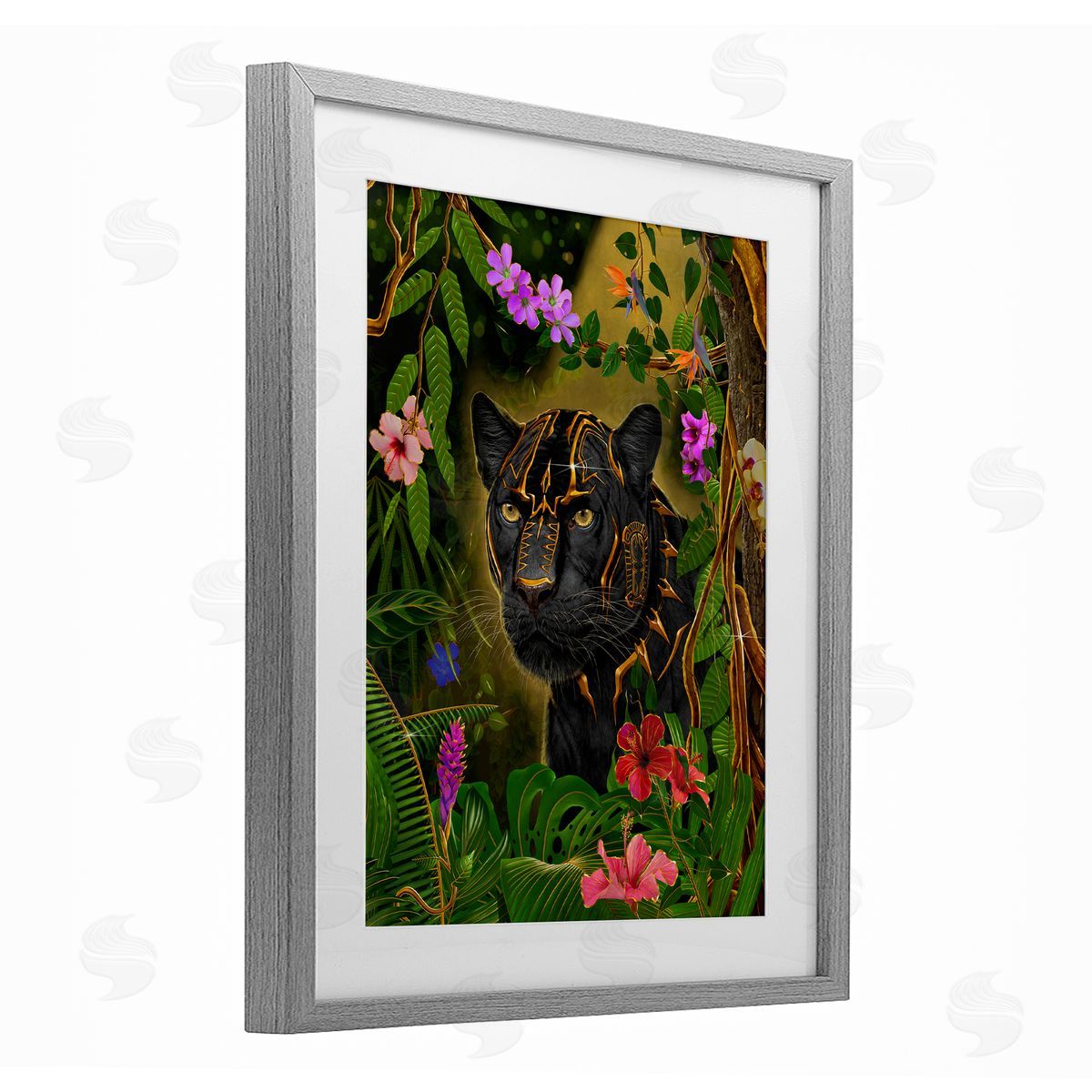Vincent Hie Majestic Golden Panther Canvas Wall Art Print