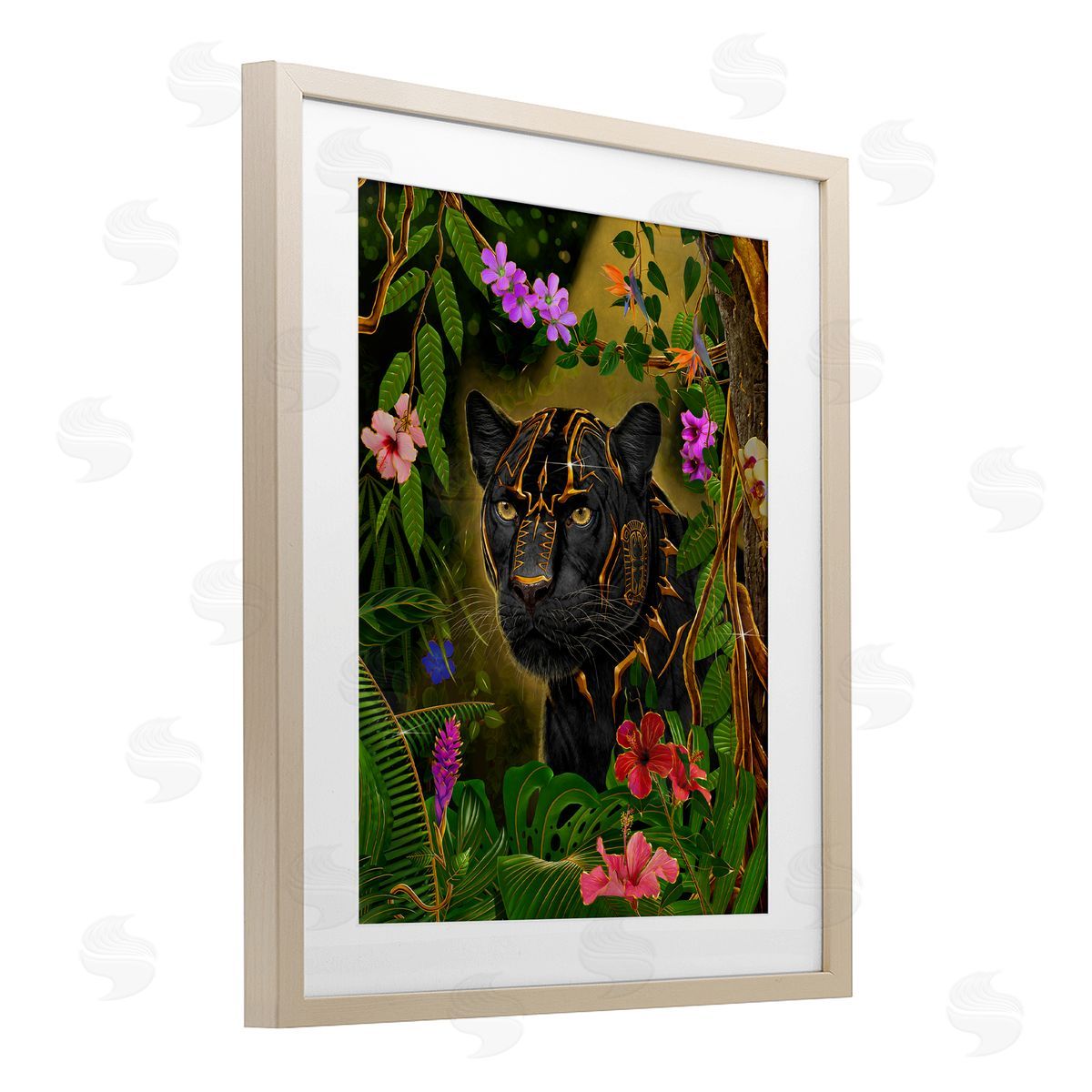 Vincent Hie Majestic Golden Panther Canvas Wall Art Print