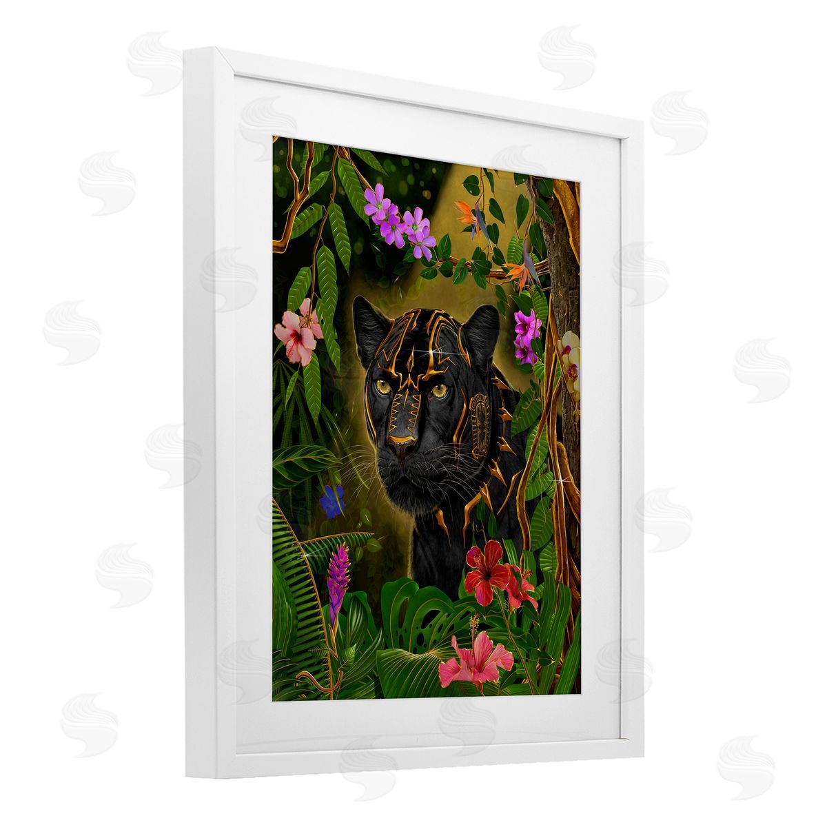 Vincent Hie Majestic Golden Panther Canvas Wall Art Print