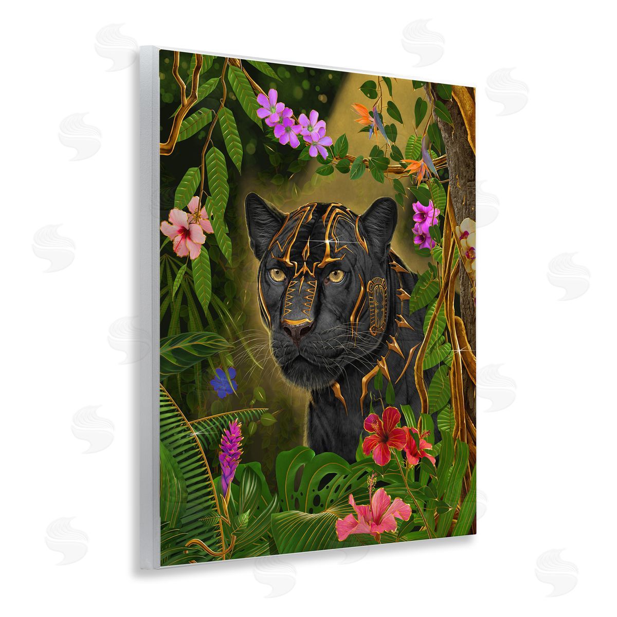 Vincent Hie Majestic Golden Panther Canvas Wall Art Print