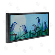 Floy Zittin | Night Herons & Moon
