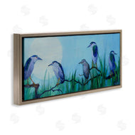 Floy Zittin | Night Herons & Moon