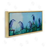 Floy Zittin | Night Herons & Moon