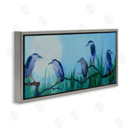 Floy Zittin | Night Herons & Moon