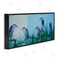 Floy Zittin | Night Herons & Moon