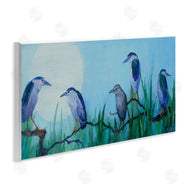 Floy Zittin | Night Herons & Moon