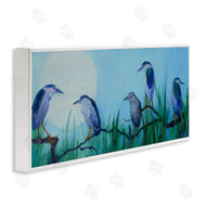 Floy Zittin | Night Herons & Moon