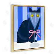 Lil' Rue | Funny Cat Martini on Stripes