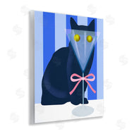 Lil' Rue | Funny Cat Martini on Stripes