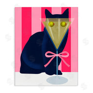 Lil' Rue | Cat & Martini on Stripes