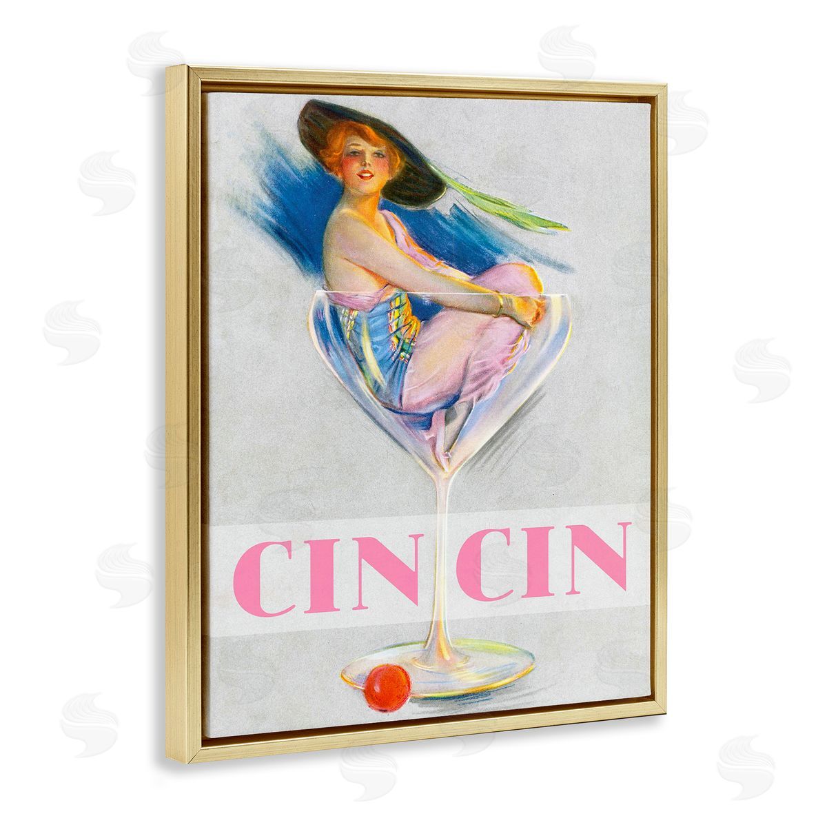 Lil' Rue | Vintage Woman in Wine Glass