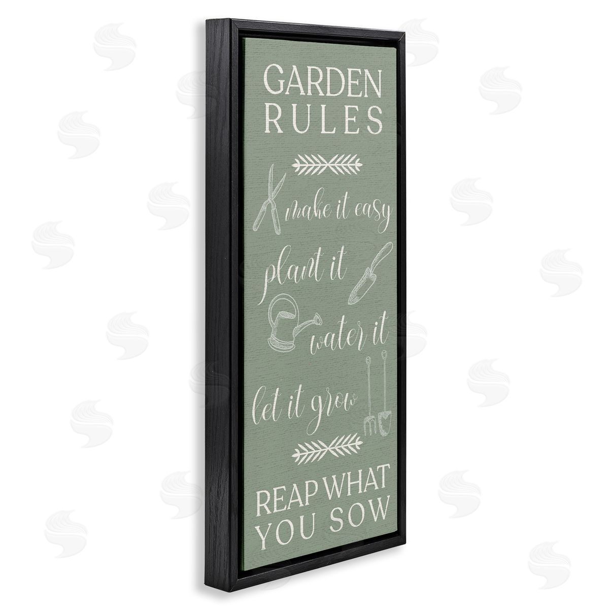 Lil' Rue Garden Rules Reap What You Sow Canvas Wall Art Print