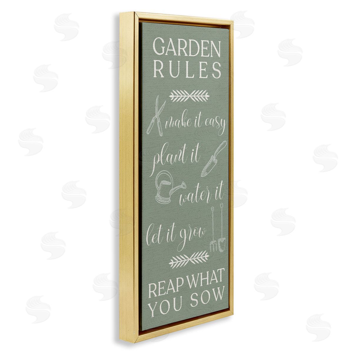 Lil' Rue Garden Rules Reap What You Sow Canvas Wall Art Print