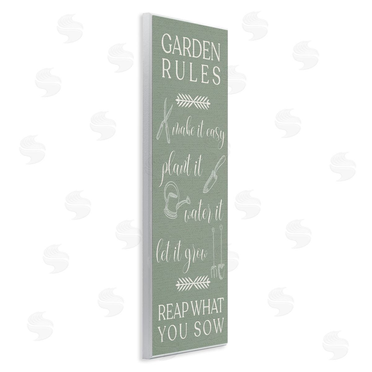 Lil' Rue Garden Rules Reap What You Sow Canvas Wall Art Print