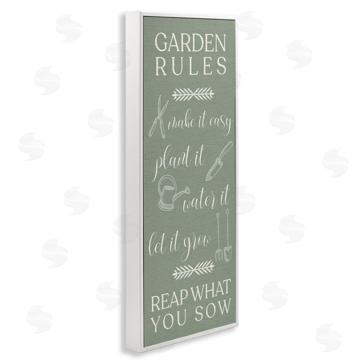 Lil' Rue Garden Rules Reap What You Sow Canvas Wall Art Print