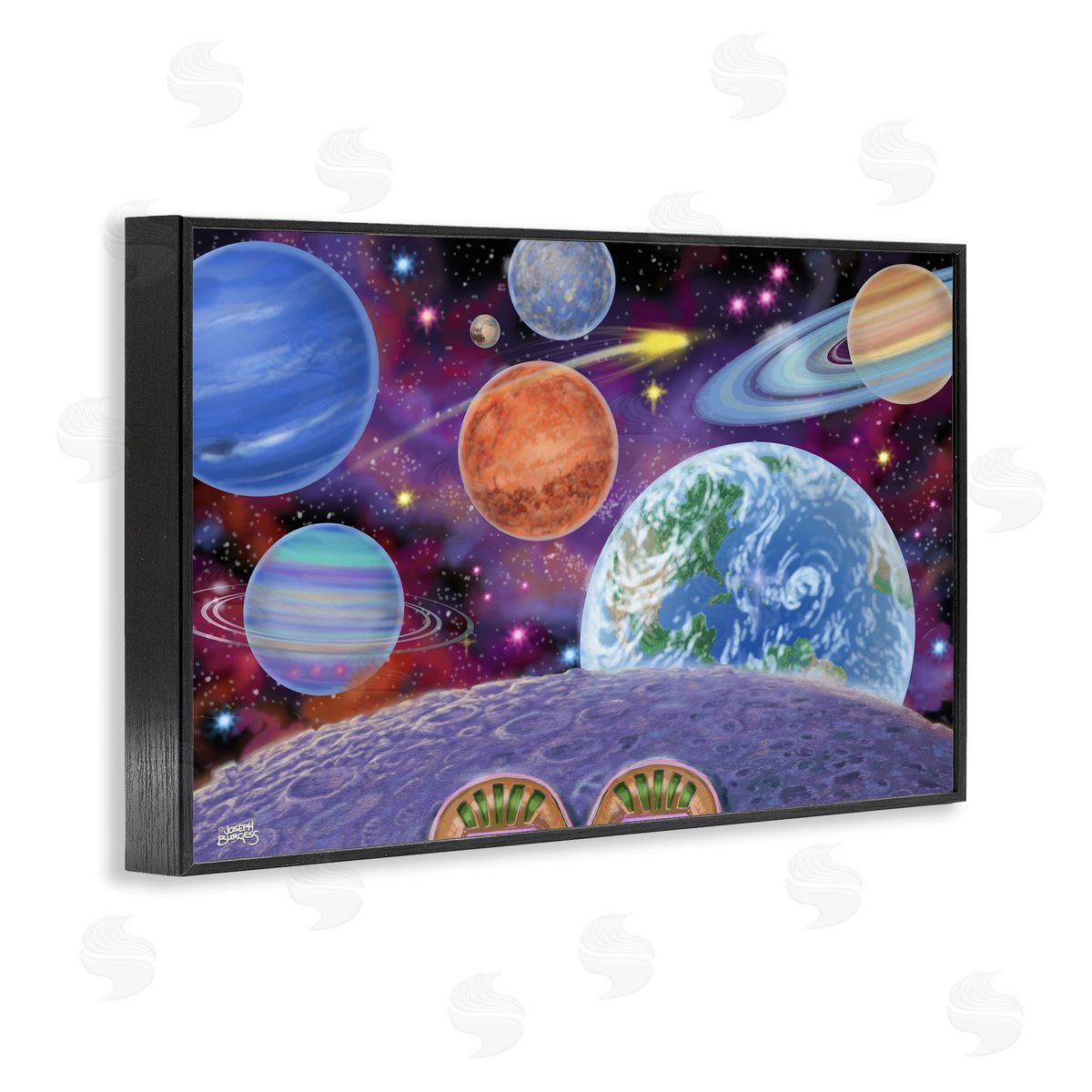 Joseph Burgess | Moonwalker With View Of Planets