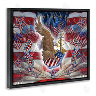 Joseph Burgess | Patriotic Eagle with Flag Symbols