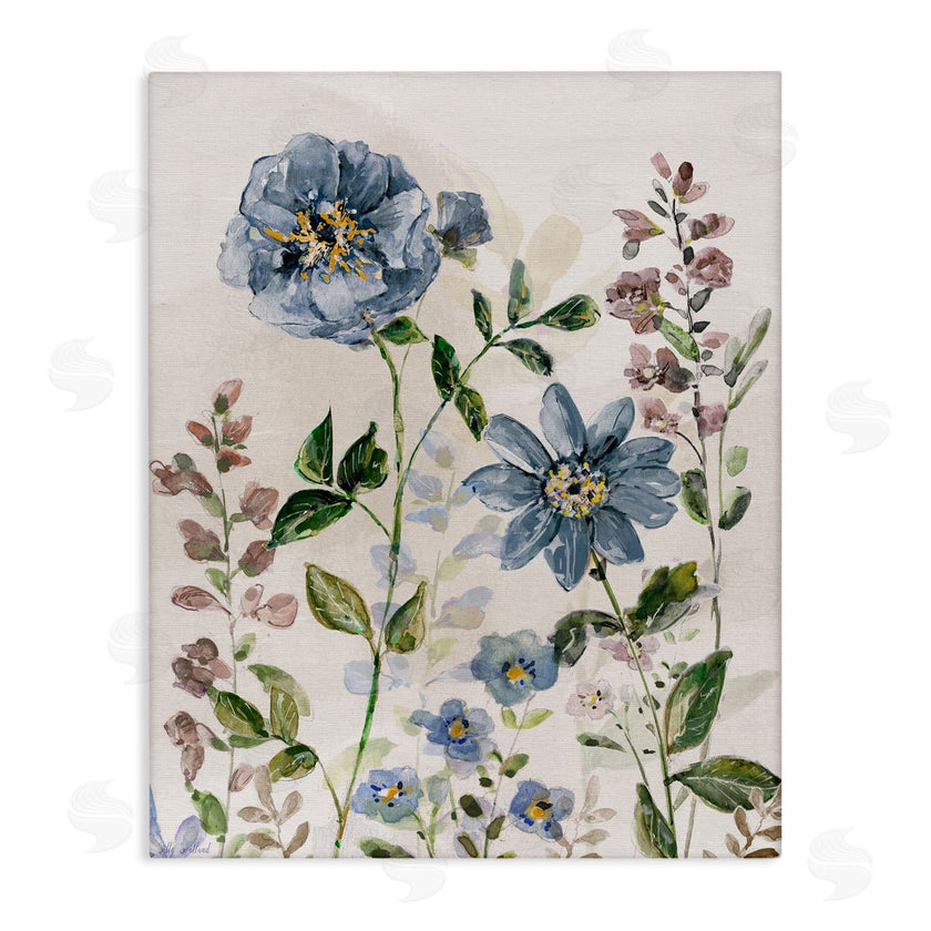 Sally Swatland | Blushing Blue Garden Flowers