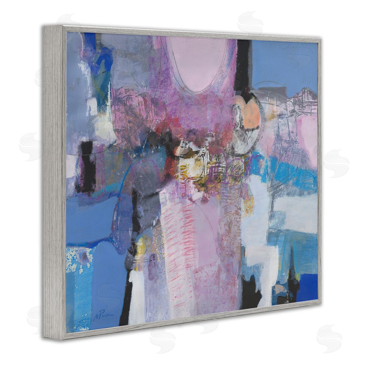 Maurizio Piovan Pastel Simpatia Abstract Canvas Wall Art Print