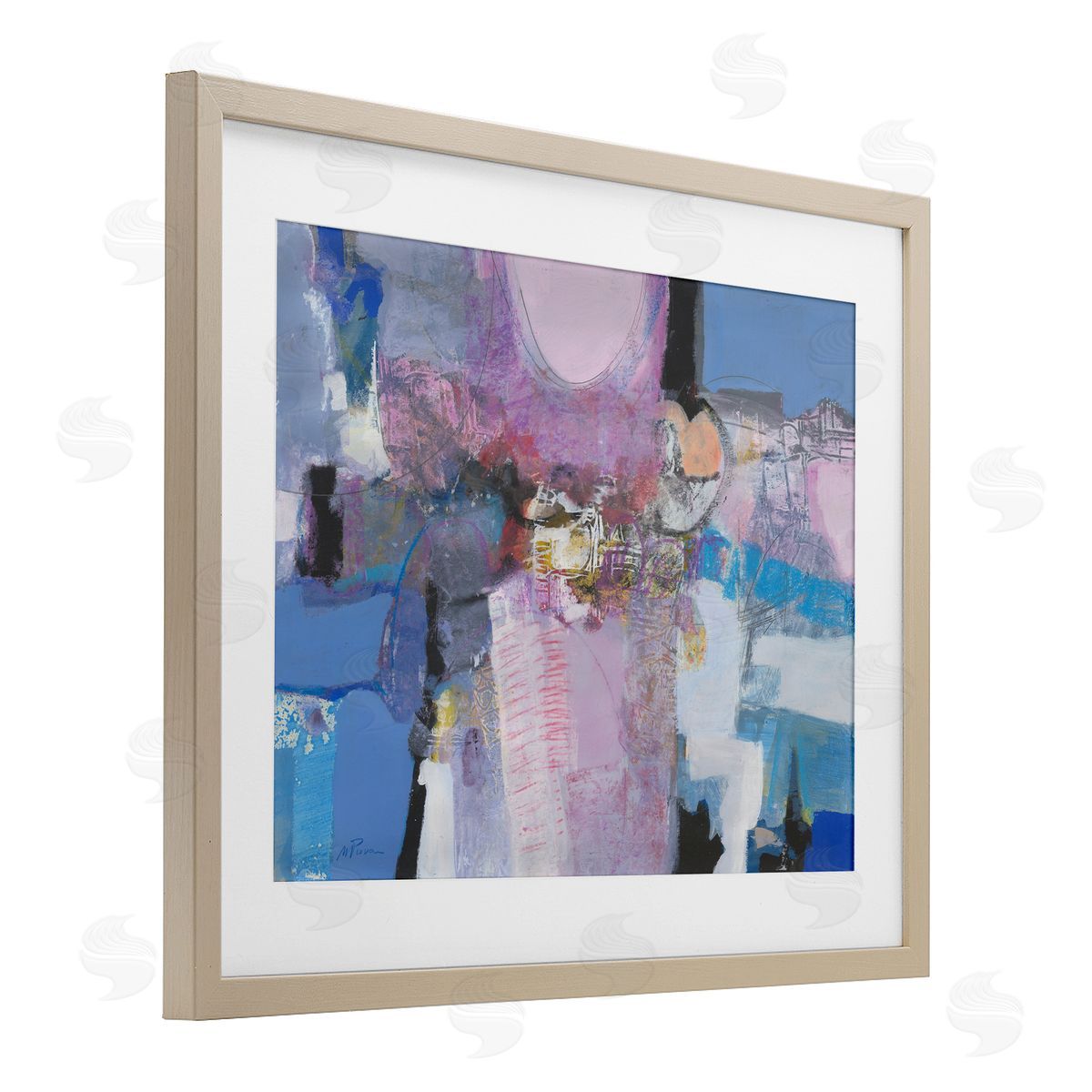 Maurizio Piovan Pastel Simpatia Abstract Canvas Wall Art Print