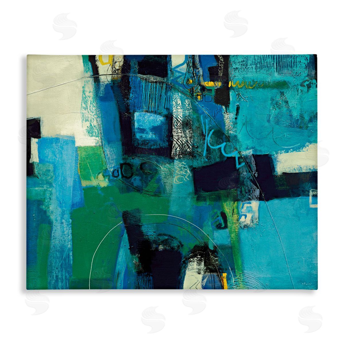 Maurizio Piovan Nelle Profondit Abstraction Canvas Wall Art Print
