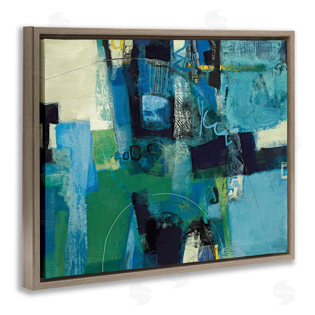 Maurizio Piovan Nelle Profondit Abstraction Canvas Wall Art Print