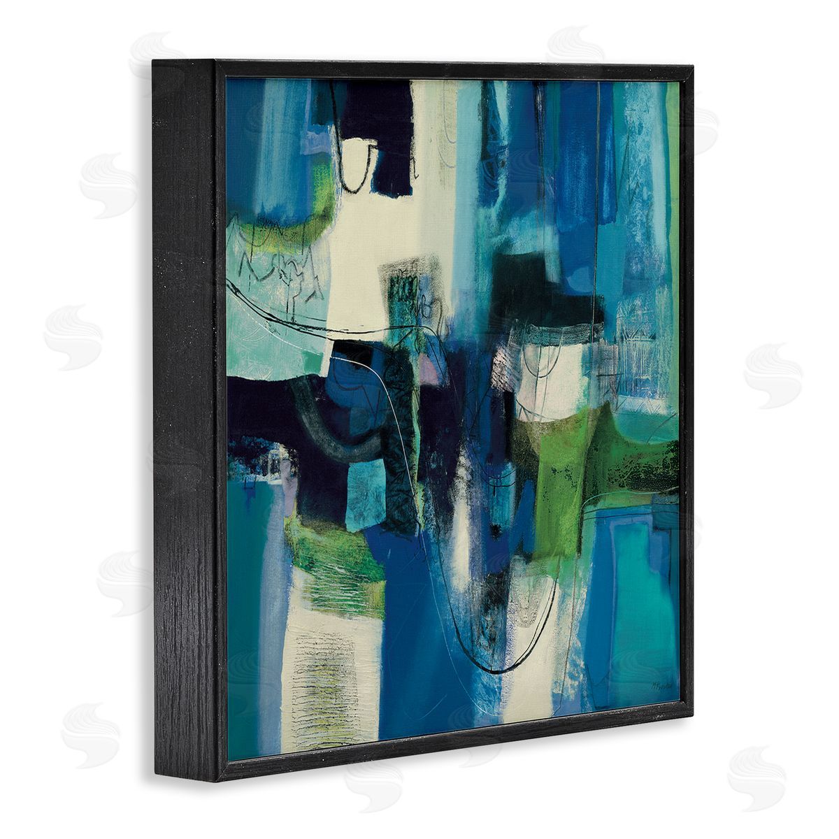 Maurizio Piovan Abstract Essenza Composition Canvas Wall Art Print