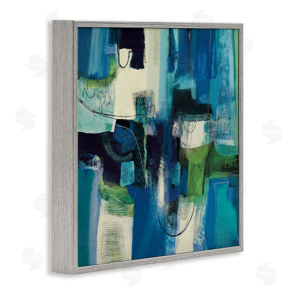 Maurizio Piovan Abstract Essenza Composition Canvas Wall Art Print