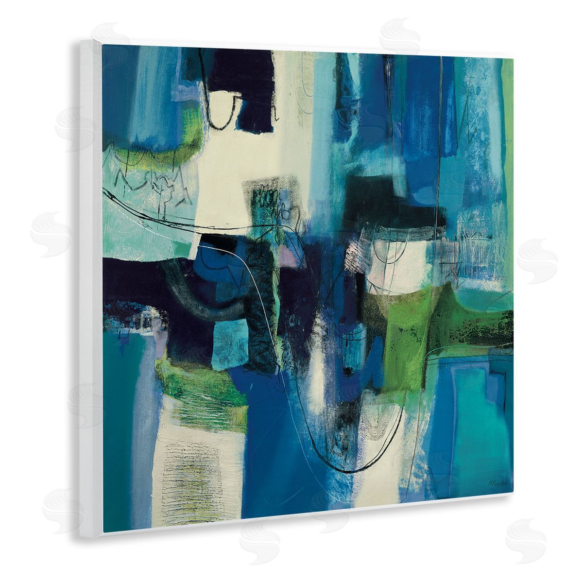 Maurizio Piovan Abstract Essenza Composition Canvas Wall Art Print