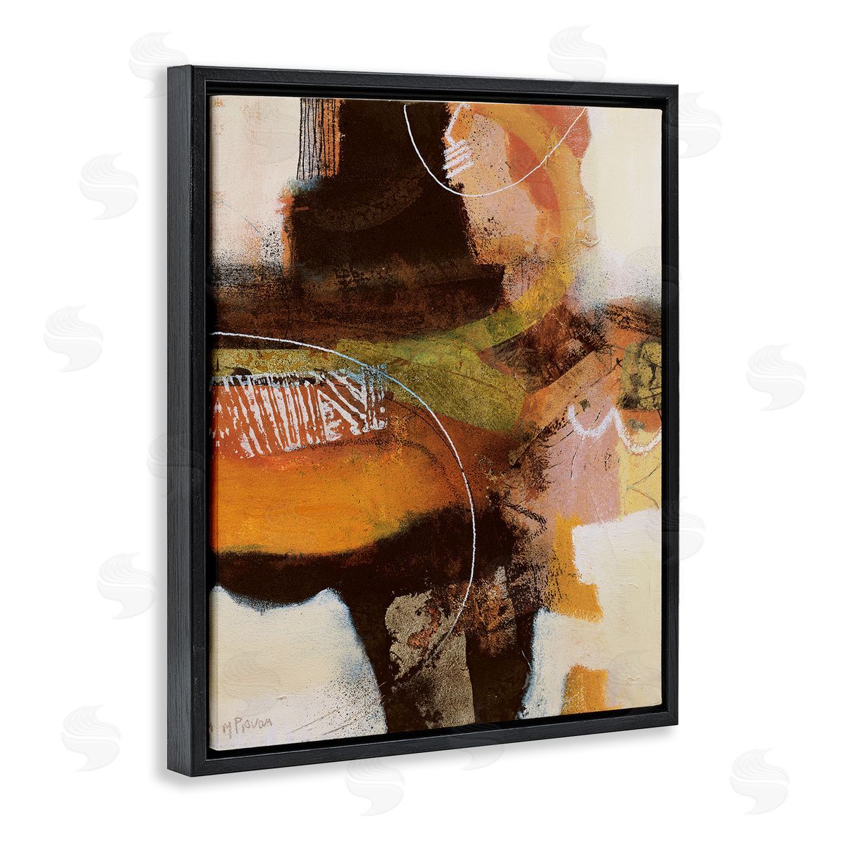 Maurizio Piovan Cromatismo Neutral Abstract Canvas Wall Art Print