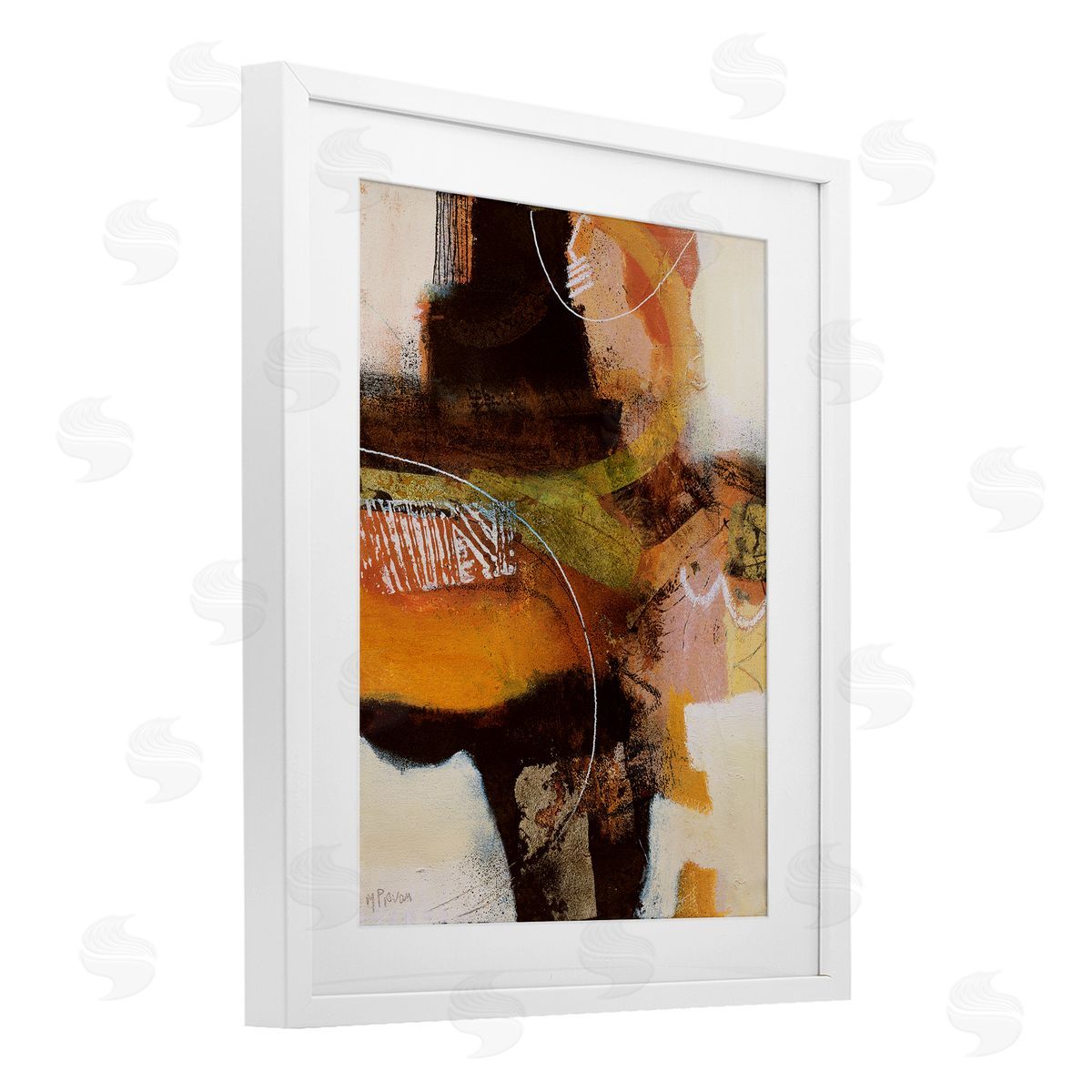 Maurizio Piovan Cromatismo Neutral Abstract Canvas Wall Art Print